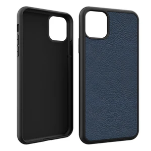 For iPhone 11 hybrid PC + TPU Groove Blank Case Customized Leather Wood Case Fashion Case for iPhone Xi