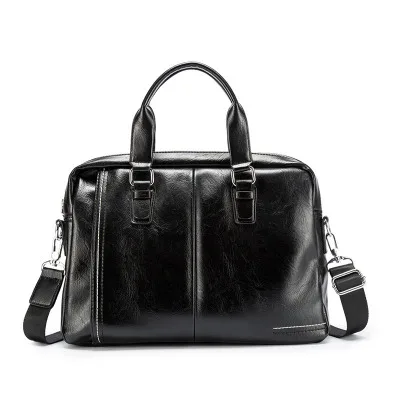 

2021 New Style Vintage PU Leather Tote Top Leather Messenger Office Laptop Bags Luxury Man Business Briefcase Documents Handbag