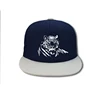 Hight Quality Royal Blue Custom Printing Logo Hat Flat Bill Visor Snapback Cap With Plastic Buckle