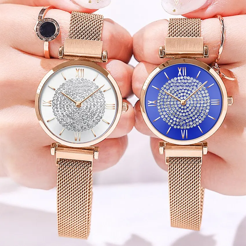 Luxury Women Watches Magnetic Rhinestone Female Clock Quartz Wristwatch Fashion Ladies Wrist Watch Relogio Feminino Dropshipping
