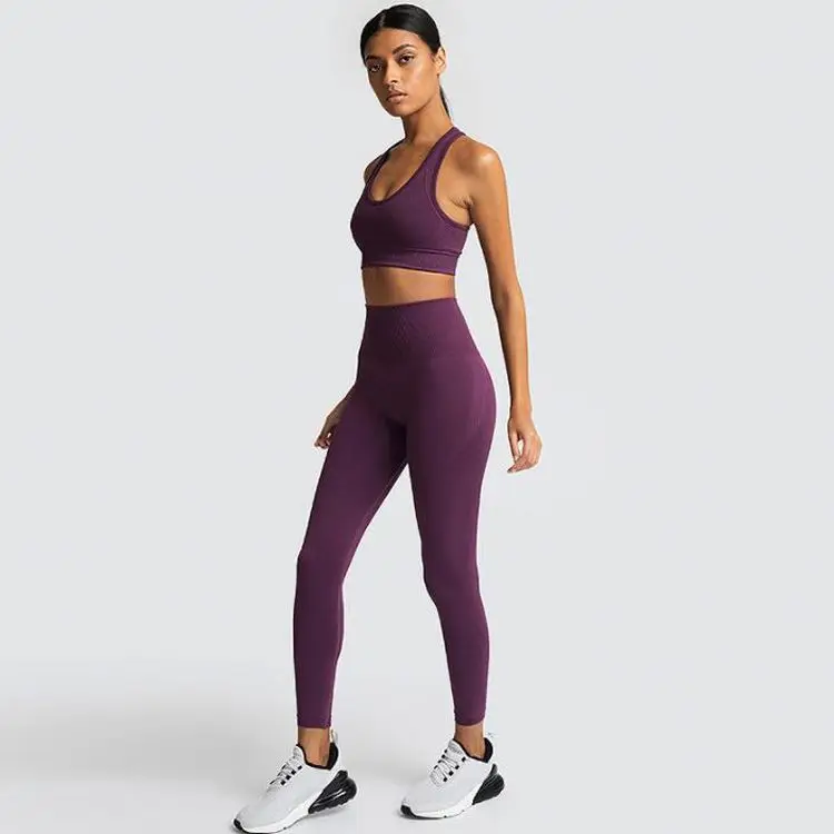 

Yoga Bra Set Ladies Fitness Gym Wear Leggings, Customized colors