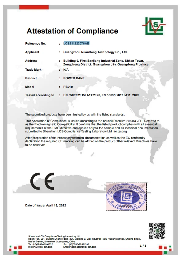 CE Certificate