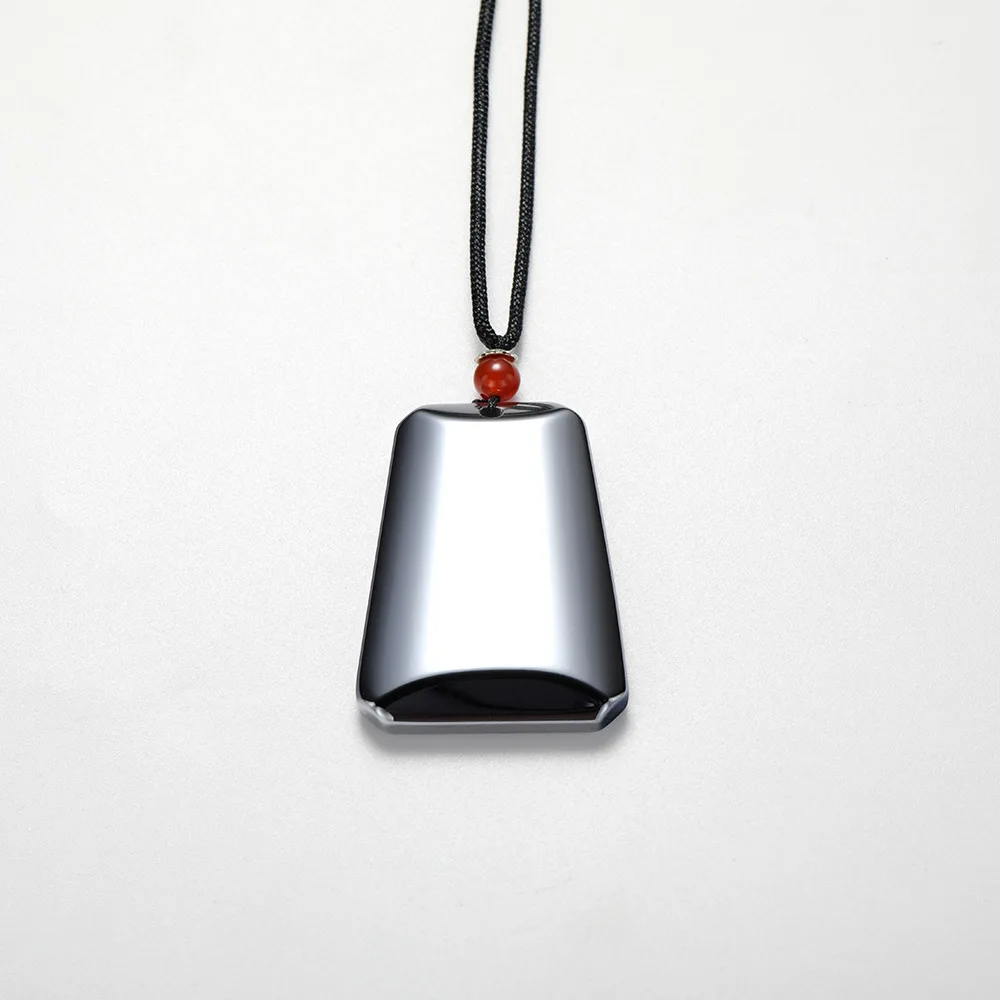 

Wollet Wholesale Minimalist Hangtags natural energy stone Safety buckle Terahertz Pendant