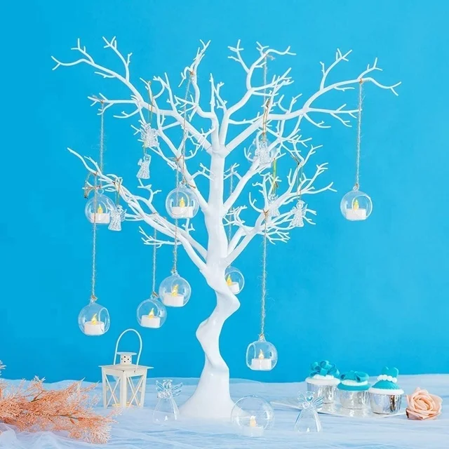 

free ship )White Artificial Tree for Tree Centerpiece for Weddings Christmas Birthday Party Home Indoor Outdoor Decoration 1816, Gold/sliver mental