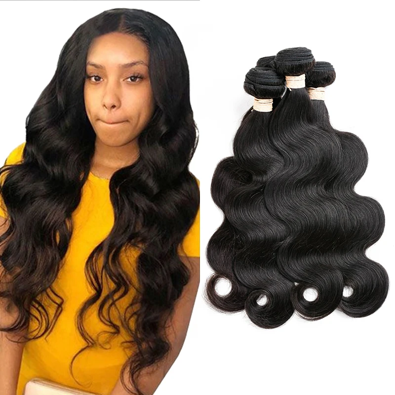 

Fast Shipping 30 Inch Body Wave Hair Bundles Double Drawn Human Hair