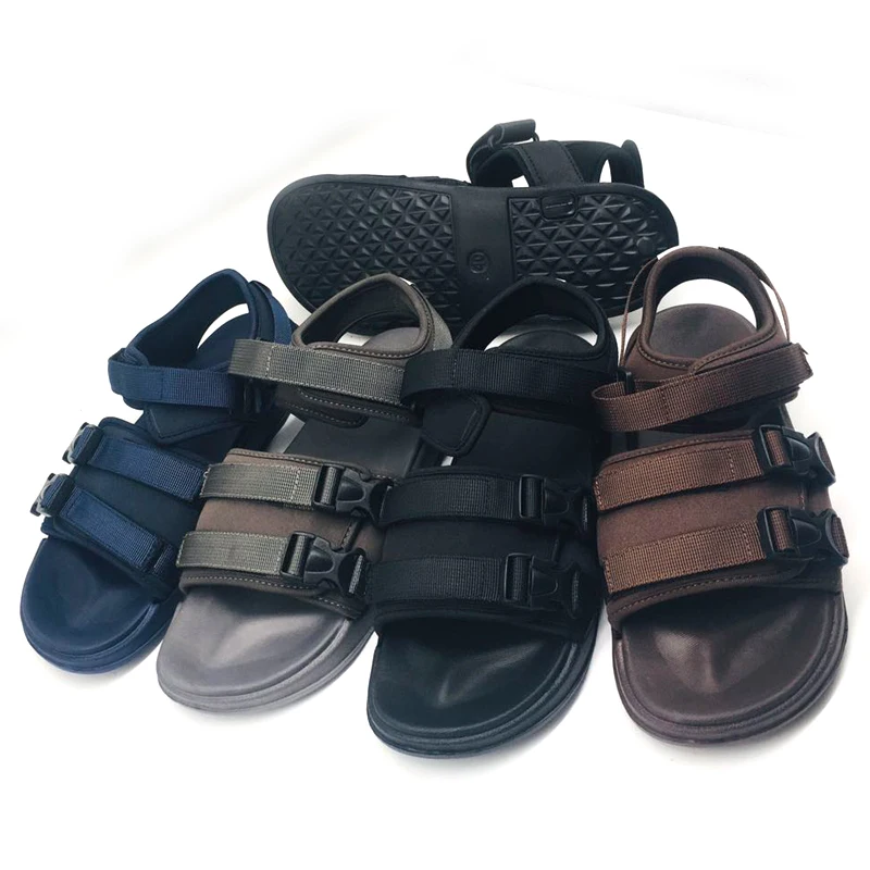 2020 New Design Double Buckle Leisure Men's Sandals Nonslip Beach