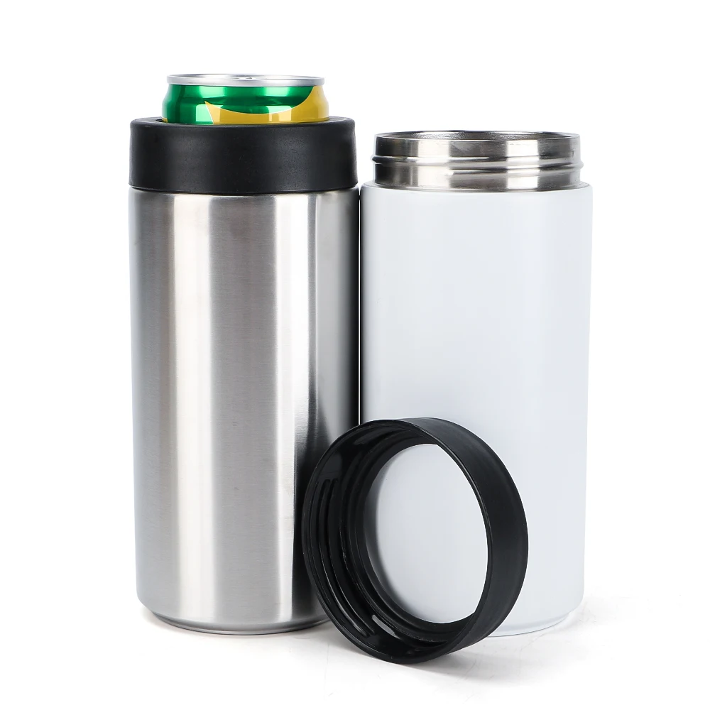 

2021 Hot Product Stainless Steel Slim Beer Can Cooler 12oz Custom Vacuum Insulated Can Cooler Sleeve, Customized color