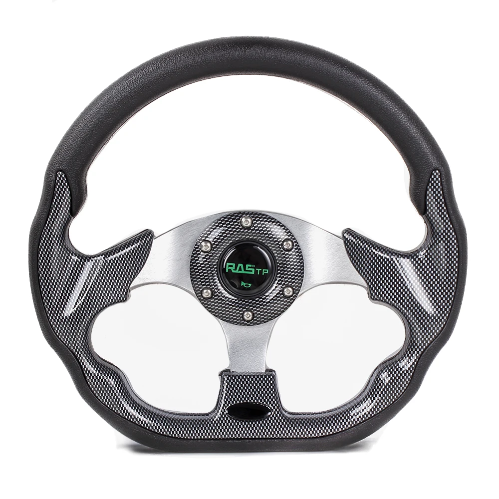 

Universal Black Vinyl Leather Steering Wheels 13inch 6-Hole Car Steering Wheel