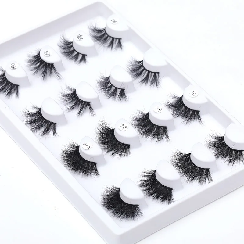 

LASHAP eyelash vendor customized boxes luxury handmade free sample 3D mink eyelashes hand made full strip lashes, Nature color black