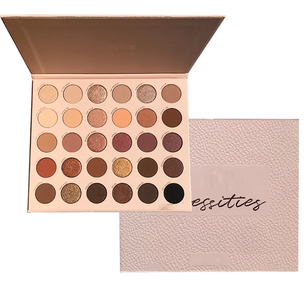 

Vegan nude eyeshadow palette private label makeup wholesale, 30 color