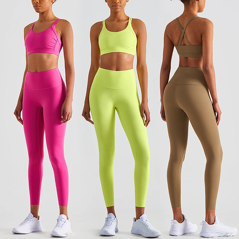 

High Quality Wear Athletic Suit Lightweight Active Set Women Sportswear Beauty Back Slim Fit Suits Set For Women