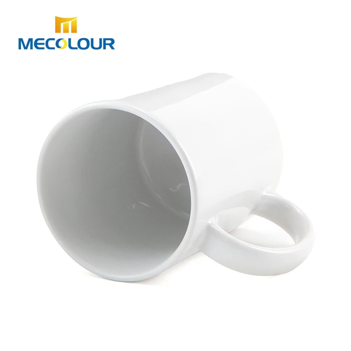 

Mecolour Wholesale High Quality Blank 11oz Full White Ceramic Sublimation Coffee Mugs