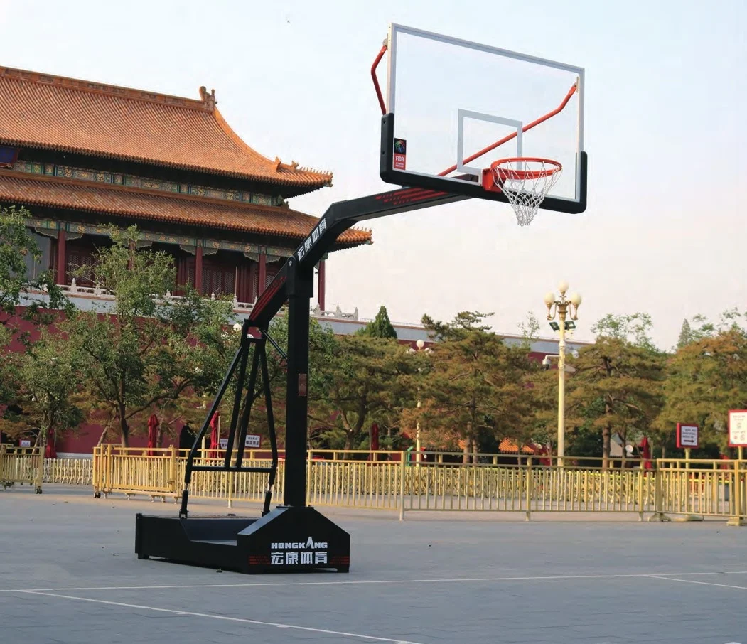 Fiba Approved Basketball Hoops Basketball Ring Pole Basketball Rim Pole