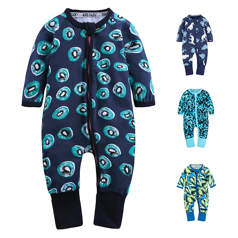 

China Import Long Sleeve Zipper Organic Cotton Rompers Baby Boy Clothes Romper Jumpsuit Newborn, Blue newborn baby clothes romper