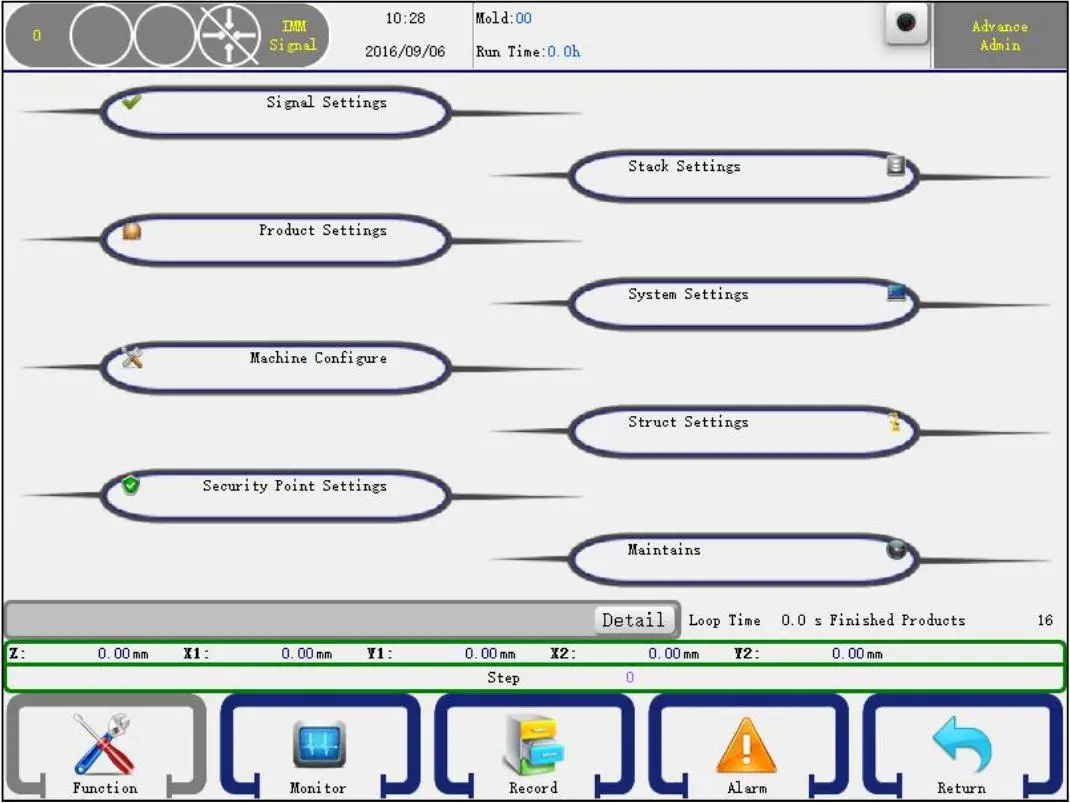 
Servo controller system of IMM injection moulding machine robot arm 