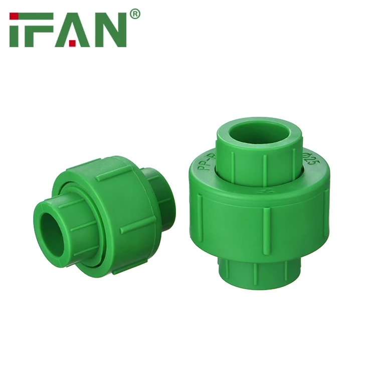 

IFAN Green Color Pipe Fitting Plumbing Materials Size20MM Water Pipe Fittings PPR Union