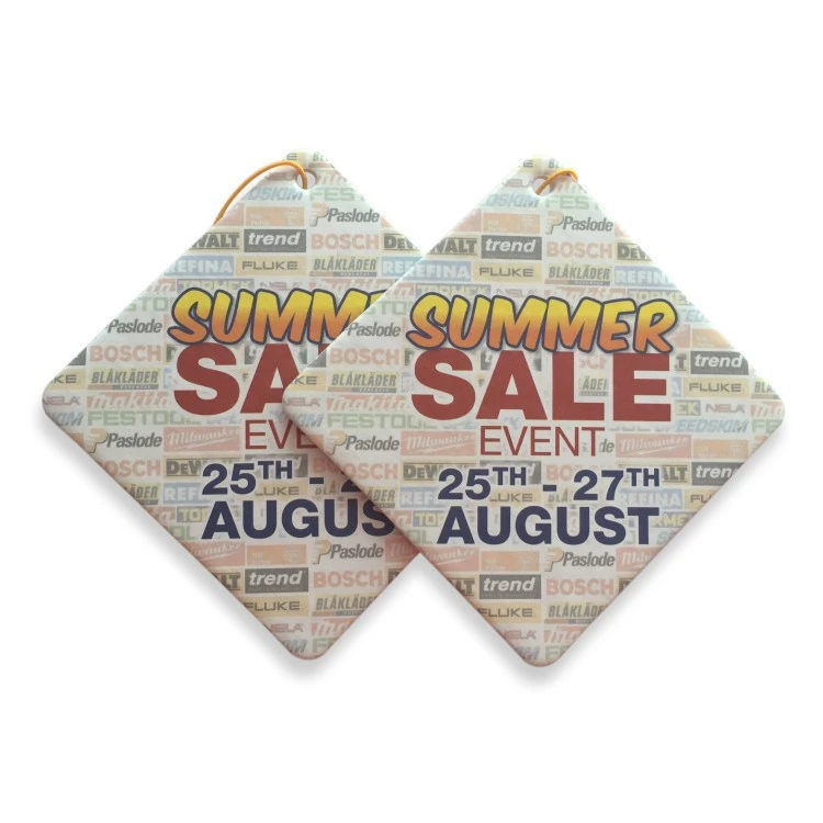 
Cheap Promotional Custom Paper Car Air Freshener Hanging 