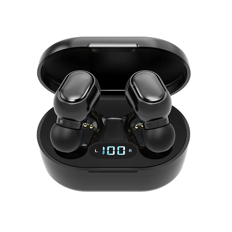 

2020 New Arrival Handsfree HD Stereo Mini In-Ear Wireless Earphone BT5.0 Headphone TWS Earbuds, Black