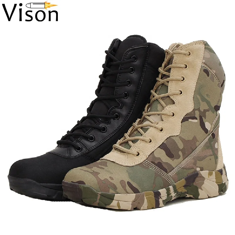 

army commando boots waterproof and camouflage fashion custom hightop sneakers, Colors