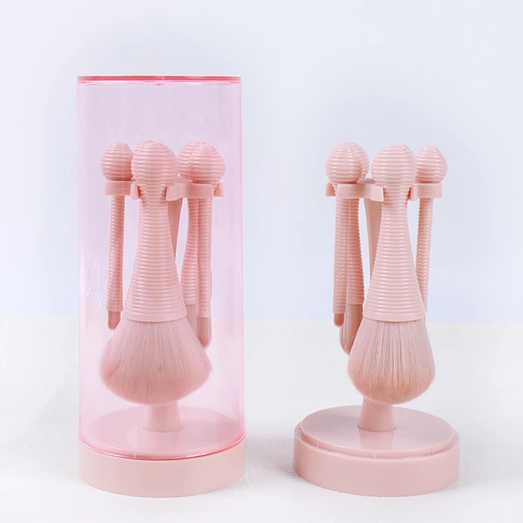 

beauty girl necessity factory direct offer 5pcs brush set for maquillaje, Pink