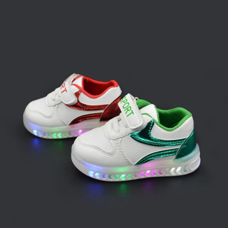 

Flat Rubber Led Bling Korean Style Chic White Platform Sepatu Safety Latest Footwears Kids Shoes Boys For 1 Year Old, Colourful
