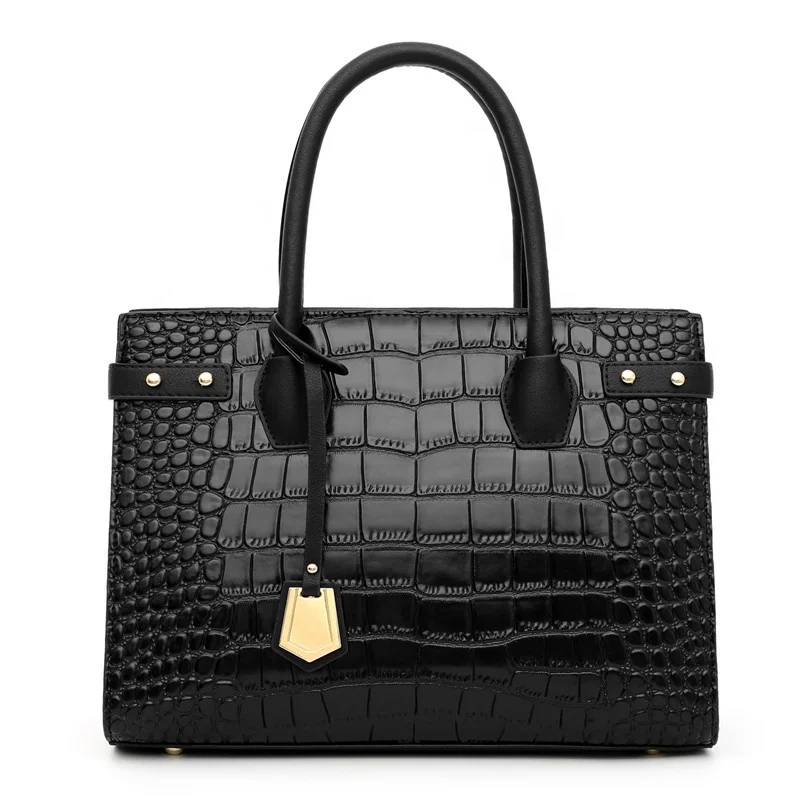 

2021 Luxury Crocodile PU Ladies Bags and Purses Shoulder Strap Tote Underarm Large Handbags for Women