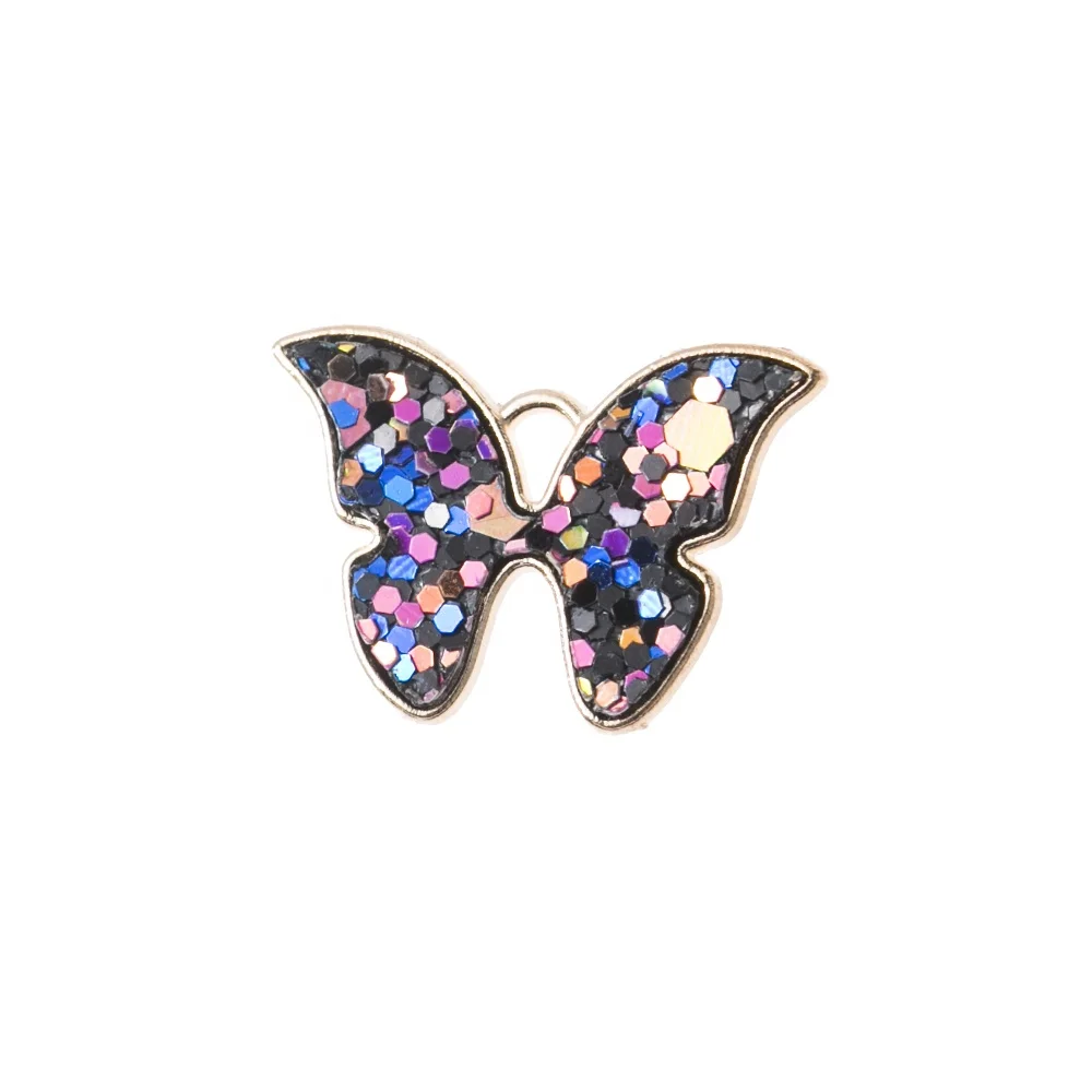 

Wholesale Shining Butterfly Pendant Accessories Jewelry Accessories Luxury butterfly Connector DIY Bracelet Accessories, Picture