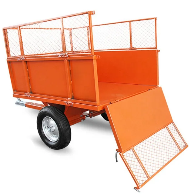 
Utility Lawn tractor attachments ATV/UTV trailer tow behind garden trailer dump cart 