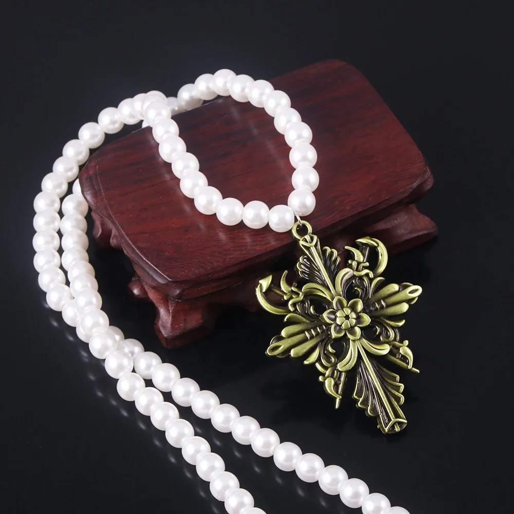 

Fashion pearl chain pendant necklaces popular jewelry wholesale