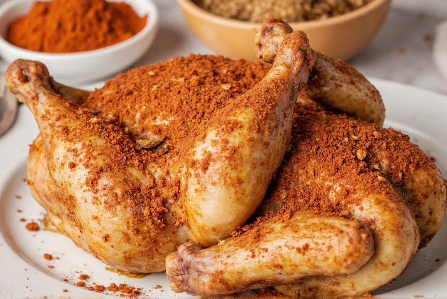Different roast chicken spice rub products