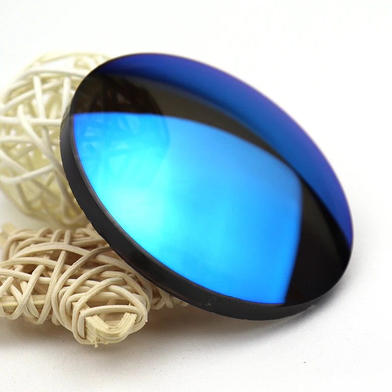 

Customize 1.61 Single Lens Sunglasses Lens UV 400 Round Blue Lens Sunglasses Mirror