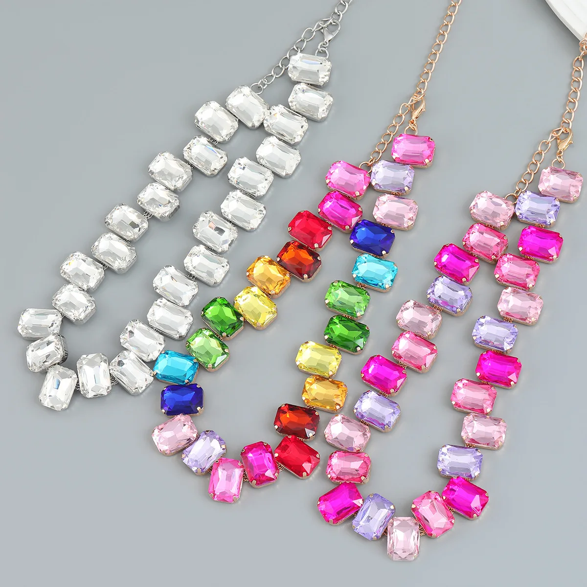 

JLN17534 New Design Fashion Crystal Necklaces Women Rhinestones Choker Necklace Jewelry