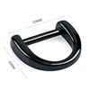 Zinc Alloy Die-casting Metal D-ring, Wholesale Gunmetal Metal D Ring for Bags