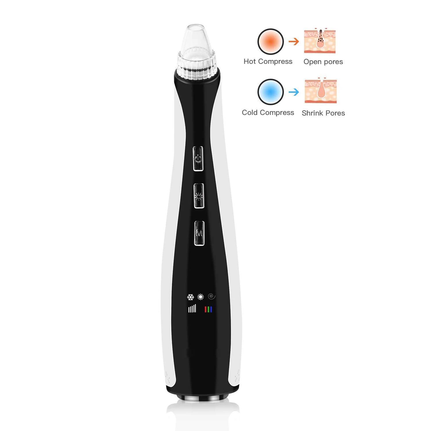 

2021 Electric Blackhead Vacuum Cleaner Blackhead Extractor Device Comedo Remover