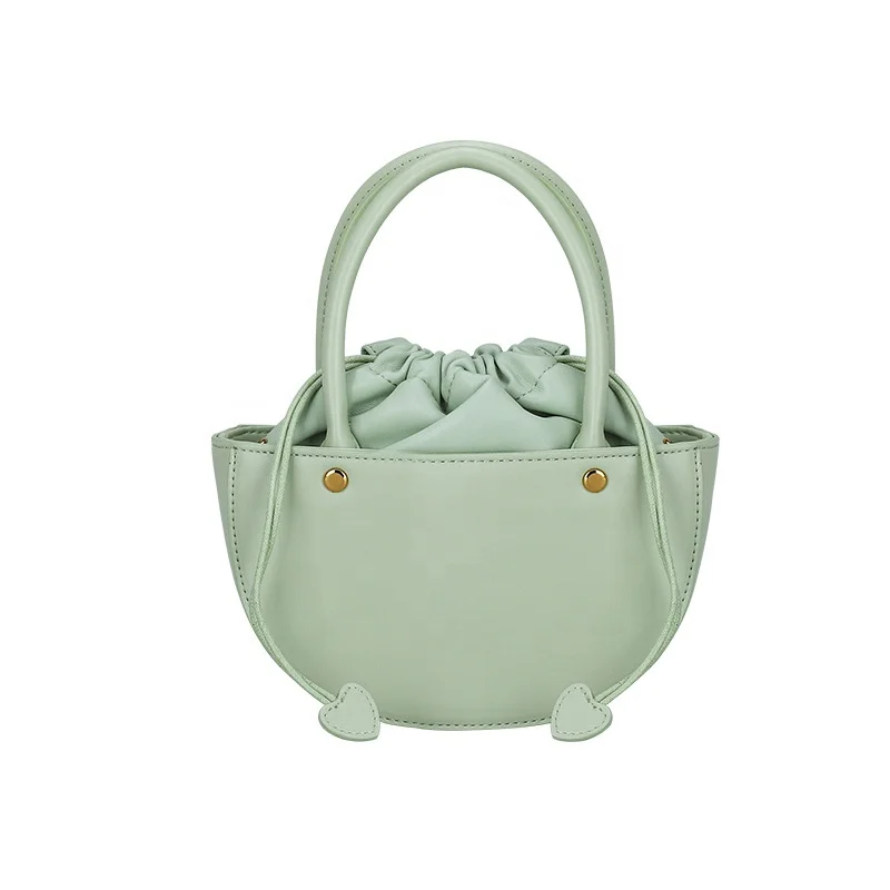 

Unique Fashion Designer Purses Luxury Drawstring Bucket Bag Custom Bags Pu Leather