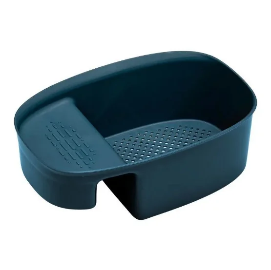 

multifunctional sink colander double hanging sink saddle-shaped drain basket kitchen flexible caddy with drain holes, Different colors