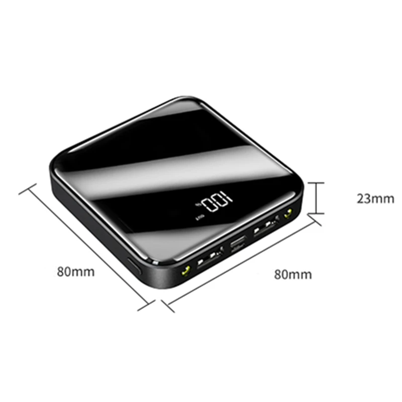 

factory selling the new mini power bank 20000mah Portable power bank20000mah High capacity, Black white