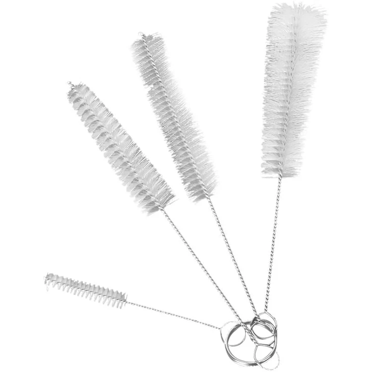 

A1131 Household Strip Stainless Steel Nylon Teapot Brush Hot Nozzle Teapot Spout Cleaner Baby Milk Bottle Nipple Cleaning Tool