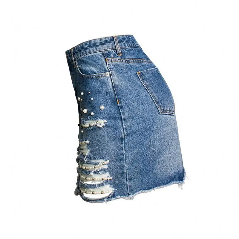 

Modern style denim jeans skirt for girls with wholesale price