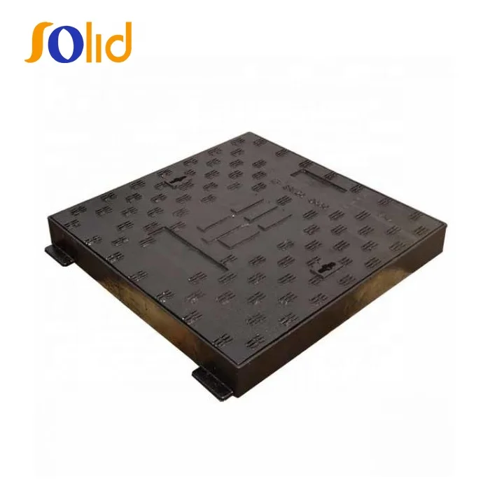 Ductile Cast Iron Heavy Duty Manhole Covers Telecom Manhole Cover Square