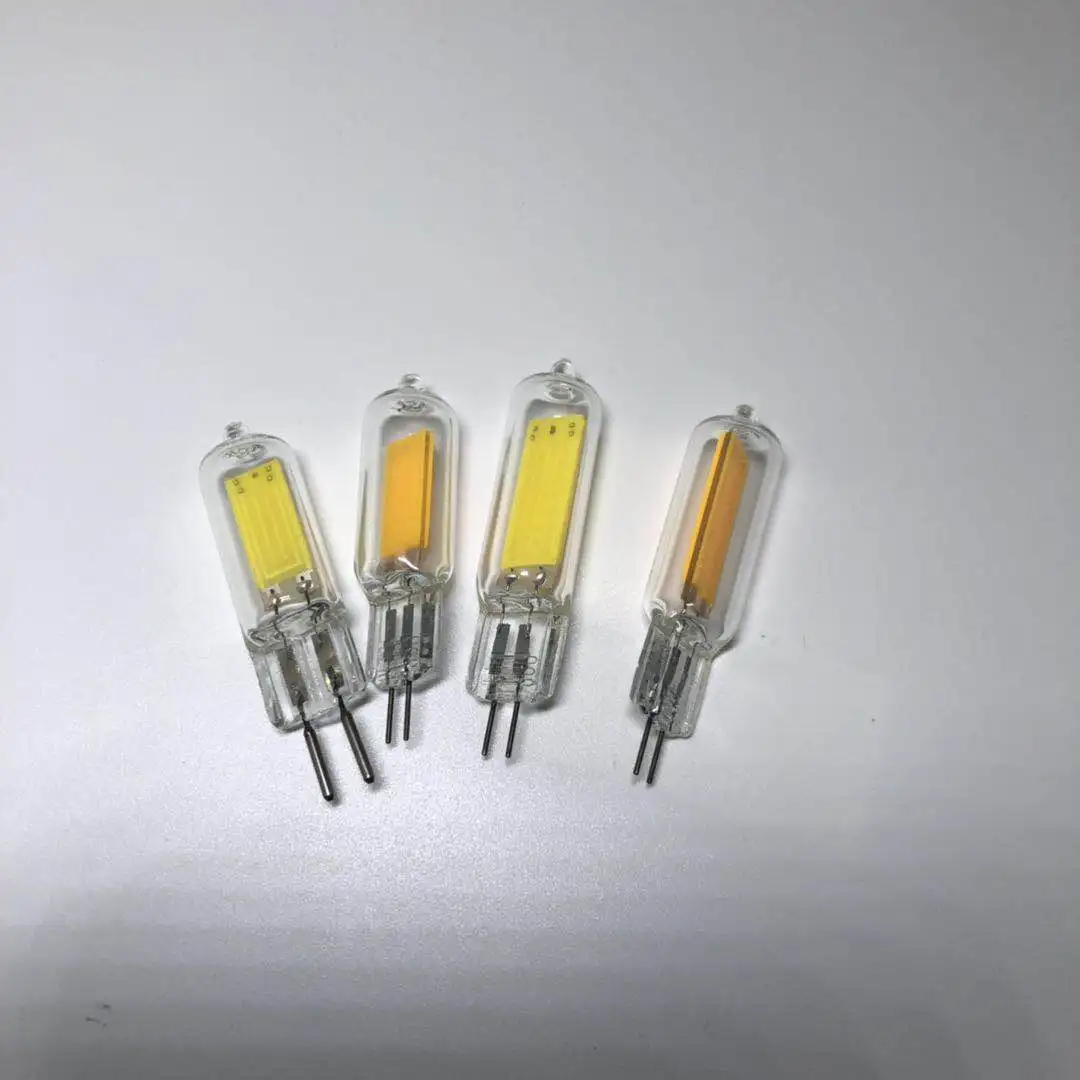 High Cri LED G4 Capsule Bulbs Dimmable 12v COB Glass G4 LED Light