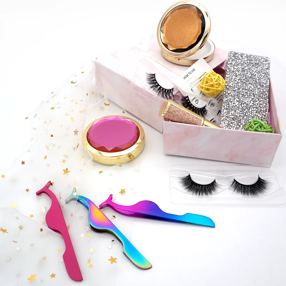 

Logo eyelash packaging box 3d mink lashes bulk private label eyelash
