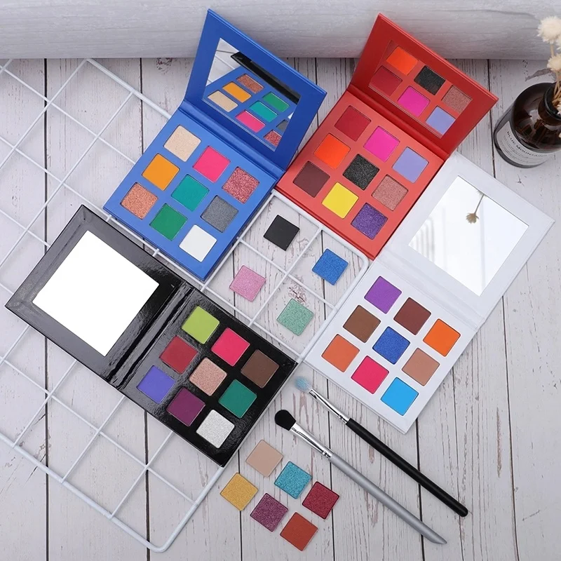 

High Pigment Vegan Makeup Eye Shadow Palette Compact Customize Eyeshadow Palette