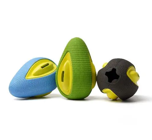 

HY-Molar Teeth Toy Resistant Leakage Toys Rubber Avocado Dogs Chew Toy, As pictures