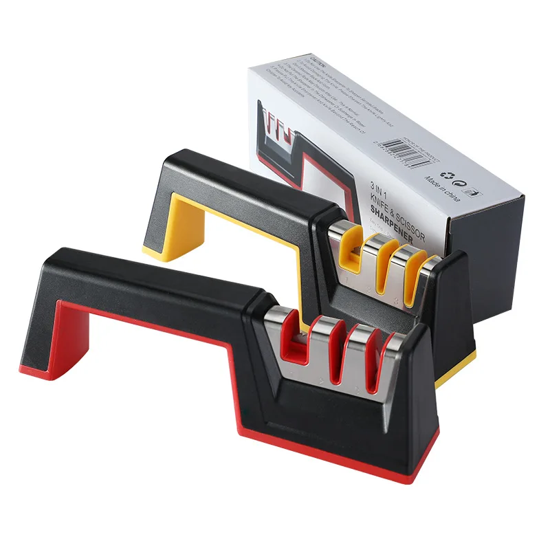 

2020 New Product Multifunction Ceramic Sharpening Stone Japan, Red yellow