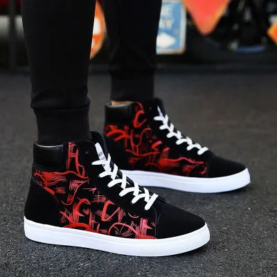 

Spring high top shoes student canvas shoes men casual shoes winter youth sneakers wholesale