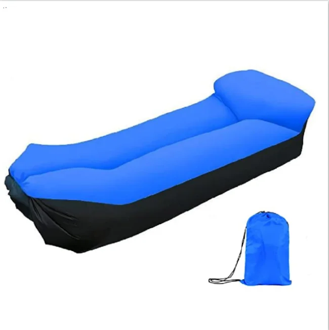 

Outdoor Camping Air Bed Sofa Cum Chair Inflatable Lounger Lazy Bean Bag Couch Airsofa, Blue,red , pink , green , orange ,yellow , purple and bolack