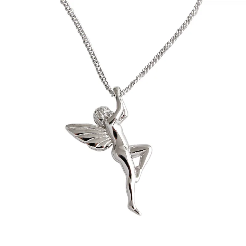 

Danyang 925 Sterling Silver Guardian Angel Pendant Necklace for Women Trendy Necklace