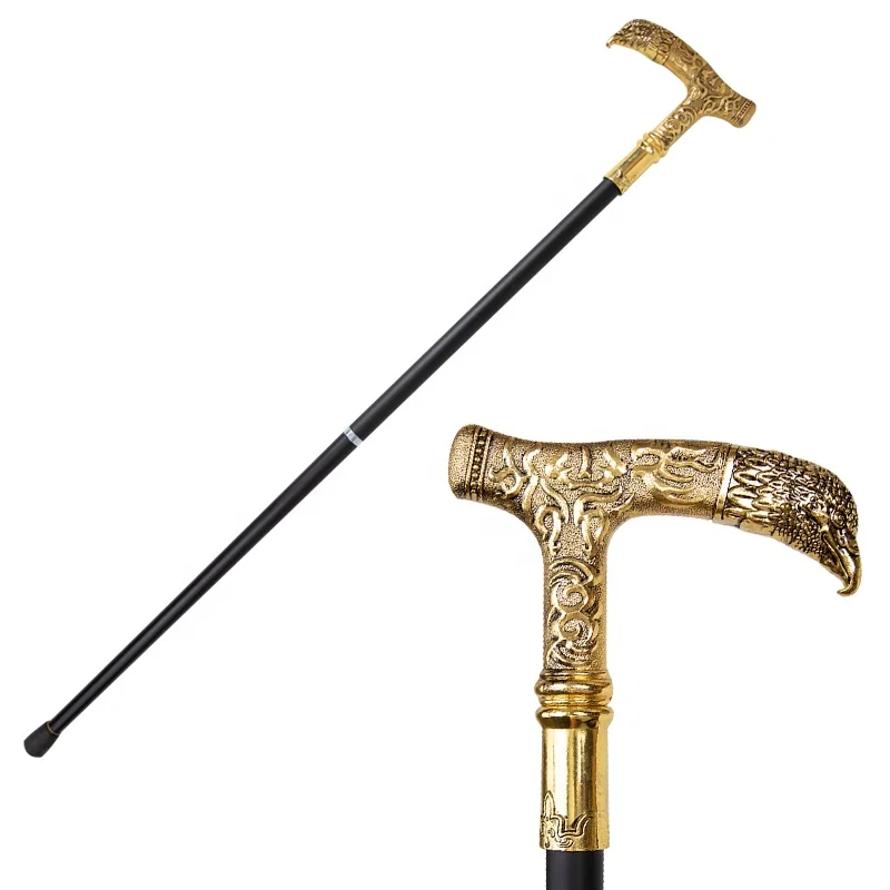 Elegant Golden Eagle Cane Luxury Alloy Cane Suitable for Role-playing Steampunk and Costume Parties the Perfect Gift for Men