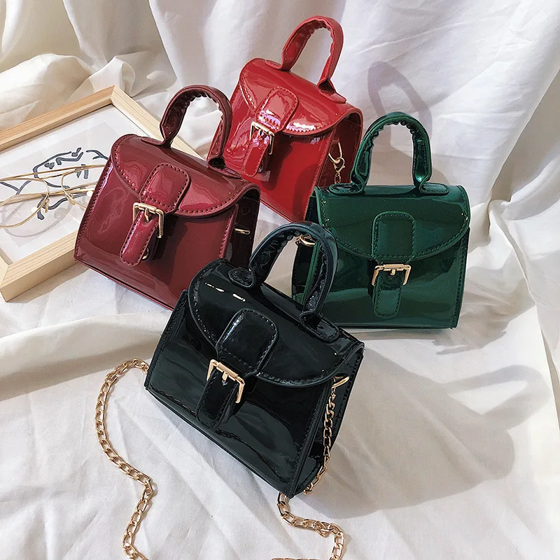 

Wholesale New Fashion Shoulder Messenger Small Square Kids Handbags High Quality Mini Bag Hand Purse Women Cute Sling Bags, 4 colors